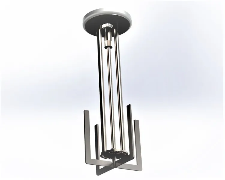 Bespoke fabricated metal mixer head for liquids